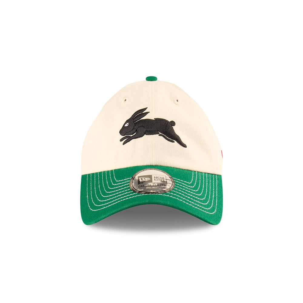 South Sydney Rabbitohs Hat - 2025 NRL 2Tone Chrome Contrast Casual Classic Strapback Cap - New Era